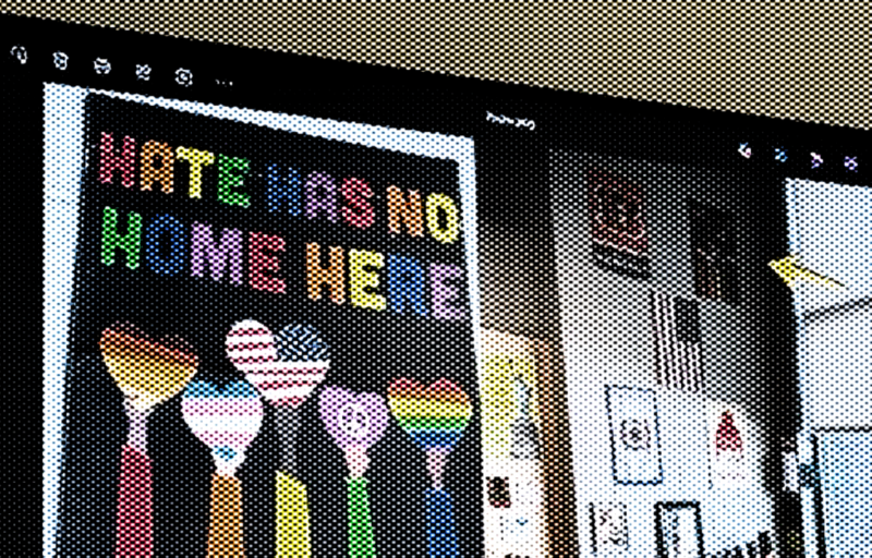 Ohio teacher sues school district and school board president for removal of ‘Hate Has No Home Here’ poster